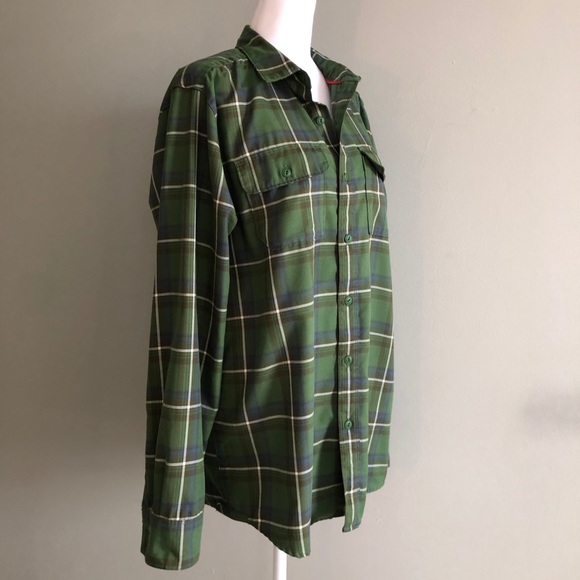 THE NORTH FACE green button down shirt men size M - Picture 3 of 6